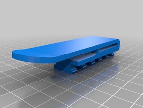 rival tactique rail clip jouets & accessoires de jeux molle nerf 3d print model - Mito3D