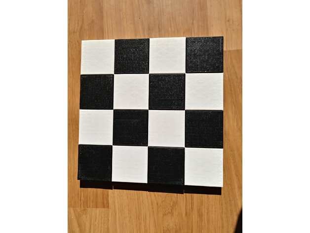 large quarter chess board 3D print model - Mito3D