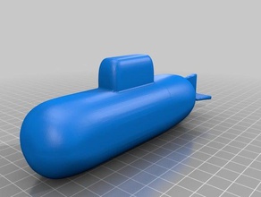 submarine roly-poly toy bath toys & games 3d print model - Mito3D