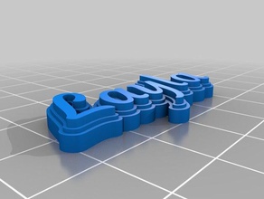 layla kabak Anahtarlık özelleştirilmiş 3d print model - Mito3D