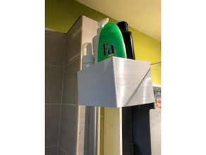 shower wall bottle things handler bathroom accessories organizer holder 3d print model - Mito3D