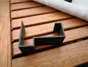 ikea innamo mesa de mantel clips al aire libre y jardín el clip tabla 3d print model - Mito3D