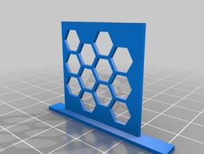 honeycomb testprint 3d printing tests comb honey print test 3d print model - Mito3D