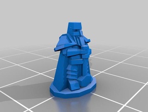 15mm low-poly dwarf d&d dnd pathfinder 3d printing dungeons dragons dwarven sword fighter lord rings lotr low poly miniature npc paladin rpg warrior 3d print model - Mito3D