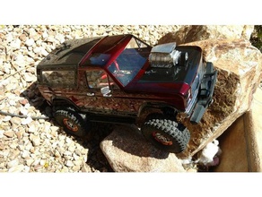 1 10 escala rc ford bronco caminhão espelho r c veículos 3d print model - Mito3D