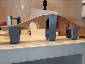 Holz Zug track unterstützen Spielzeug & game Zubehör Bahn 3d print model - Mito3D