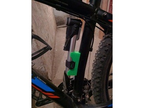 bike pump holder sport & outdoors 3d print model - Mito3D