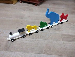 Spielzeug-Zug Tiere tren juguete animales Spielzeug & game Zubehör 3d print model - Mito3D
