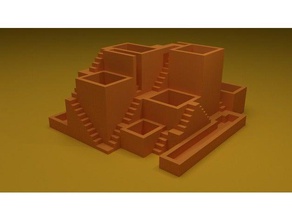 boxes stairs buildings & structures box stair 3d print model - Mito3D