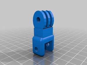 selfiestick adapter gopro Kamera Sitzung mount selfie-stick 3d print model - Mito3D