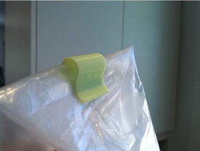 simples chip de cereais clip saco cozinha e sala jantar o clipe 3d print model - Mito3D