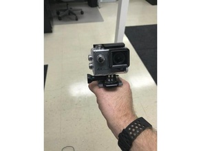 gopro Schnalle halt keine hardware erforderlich Kamera action Griff mount 3d print model - Mito3D