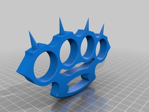 knuckles spikes weapon 3d print model - Mito3D