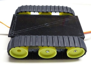 serbatoio di base lego cingoli in gomma r c i veicoli fpv il tinytrak traccia 3d print model - Mito3D