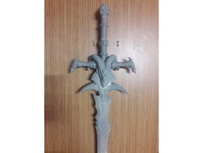 wall holder frostmourne 3d printing 3d print model - Mito3D
