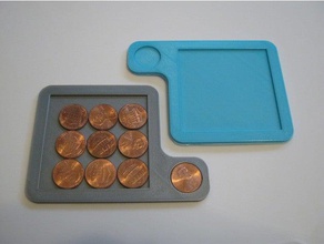 10 penny puzzle puzzles Puzzle en 3d jeu de l'argent jouet 3d print model - Mito3D