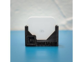 duvar masaüstü square kart okuyucu tutucu monte edin 3d baskı kartı Kare duvara 3d print model - Mito3D