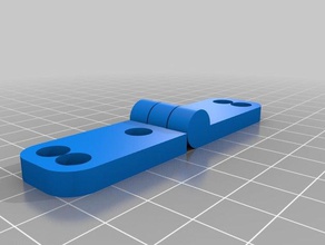 parametrik menteşe benim jared parçalar özelleştirilmiş 3d print model - Mito3D
