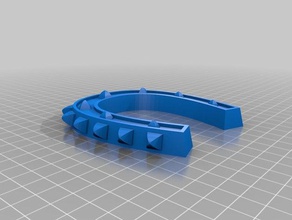 heavy horseshoe pendant colgante herradura gordo jewelry 3d print model - Mito3D
