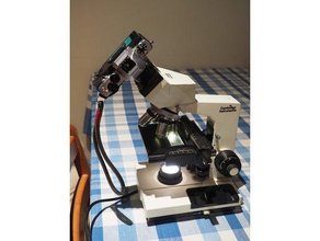 m4 3s mit 23,2 mm Mikroskop-adapter Biologie - adapter Kamera 3 micro-four-thirds Mikroskop u4-3 3d print model - Mito3D