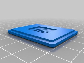 d1 mini Anahtarlık cap 2 dolu logo elektronik deauther nodemcu wemos 3d print model - Mito3D