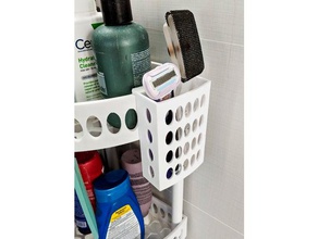 pequeno titular chuveiro de canto prateleiras casa banho acessórios do banheiro estantes sistema com duche 3d print model - Mito3D