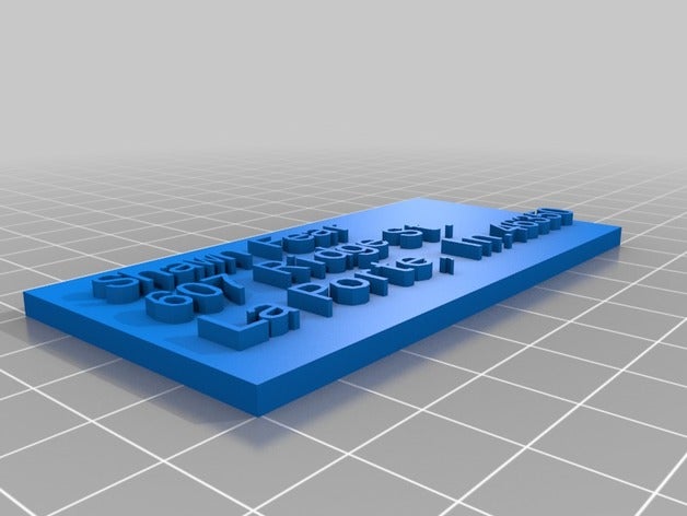 address stamp customized 3D print model - Mito3D