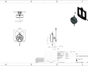 taz 5 - mitutoyo 543-253 monte Stampante 3d accessori indicatore lulzbot 3d print model - Mito3D
