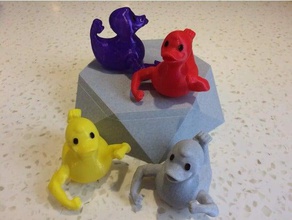 bullige Ente Skulpturen bullig aus beefyarms ducky Gummi test komisch 3d print model - Mito3D