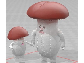 mushroom hex adon people 3d print model - Mito3D
