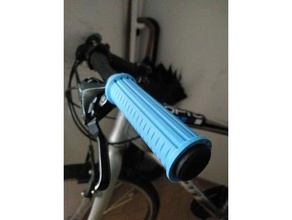 bicycle grips v3 128mm 21 id sport & outdoors bike bmx grip mtb 3d print model - Mito3D