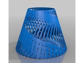 espiral jarrón personalizador art personalizable personalizado personalizar la cubierta florero trenzado 3d print model - Mito3D