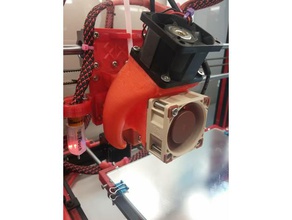 volcan 40mm ventilateur de refroidissement e3dv6 L'imprimante 3d pièces circuit e3d v6 3d print model - Mito3D