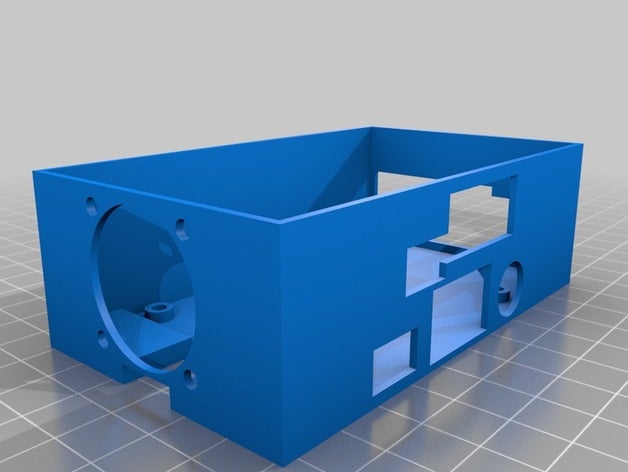 casella di raspberry pi 3 scheda audio van l'elettronica box il ventilatore 3D print model - Mito3D
