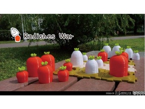 radishes war toys & games board game carrot radish 3d print model - Mito3D