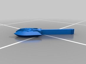 hache de bataille bord passe-temps 3d print model - Mito3D