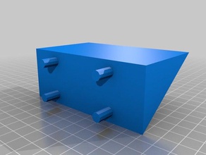 short pegboard shelf organization customized 3d print model - Mito3D