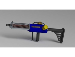 electric rifle sculptures gun space 3d print model - Mito3D