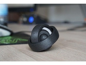 anillos giratorios juguete de malla fina juguetes mecánicos fidget fidget-juguete mano spinner la 3d print model - Mito3D