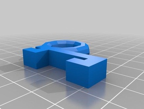 mi personalizados gancho de nuestro cubo paredes obra la oficina personalizado 3d print model - Mito3D