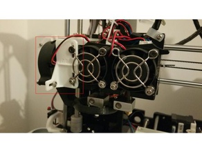a8m nozzle fan support 3d printer accessories anet upgrade 3d print model - Mito3D