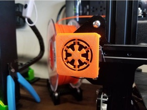 ender 3 x-axis cover - imperial edition 3d printer accessories empire galactic star wars stepper 3d print model - Mito3D