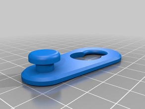 guitar pickup button adapter v2 music 3d print model - Mito3D