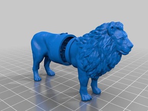 lion grinder household hemp herb weed whacker 3d print model - Mito3D