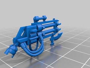 space zombies big particle sprayer games necron necrons wargaming warhammer 40k 3d print model - Mito3D