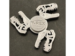 t-rex fidget spinner jouets & jeux 608 roulement dinosaure jurassic park trex tyrannosaurus rex 3d print model - Mito3D