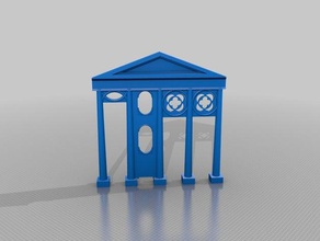 wall buildings & structures 3d print model - Mito3D