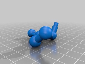 poly-lactic acid pla learning filament molecule 3d print model - Mito3D