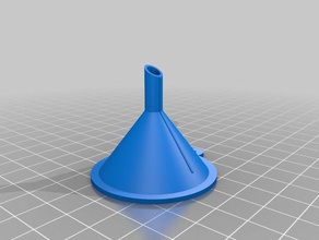 my customized parametric funnel kitchen & dining ca accelerator 3d print model - Mito3D