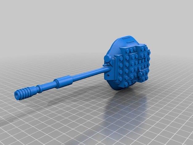 lego tank turret t10 3D print model - Mito3D